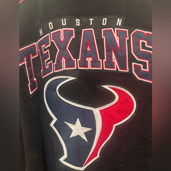NFL Licensed Houston Texans Suede Leather Jacket 2XL new nwt - Picture 7 of 12